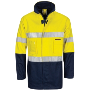 JACKET COTTON DRILL 2 IN 1 YLW/NVY 2XL