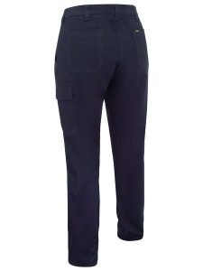 LADIES BISLEY STRETCH COTTON CARGO TROUSERS BPLC6008 NAVY