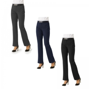 TROUSERS LADIES STRAIGHT LEG CHARCOAL