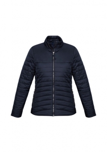BIZ COLLECTION EXPEDITION QUILTED LADIES JACKET J750L NAVY