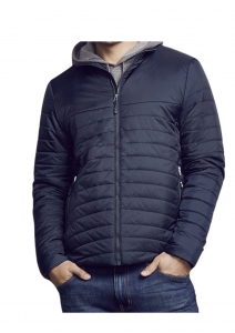BIZ COLLECTION MENS EXPEDITION QUILTED JACKET J750M NAVY