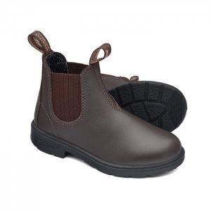 BLUNDSTONE KIDS ELASTIC SIDED BOOTS 630 BROWN