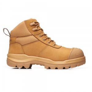 BLUNDSTONE ROTOFLEX WATER-RESISTANT NUBUCK 135MM SAFETY BOOTS 8550 WHEAT