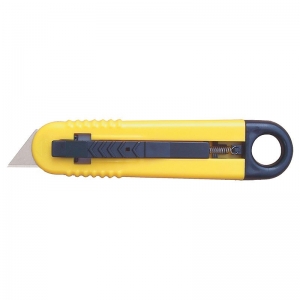 KNIFE SIDE-SLIDE JUNIOR SAFETY AUTO RETRACT YELLOW