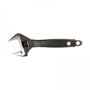 WRENCH ADJUSTABLE WIDE JAW BLACK 200MM