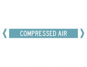 PIPE MARKER COMPRESSED AIR 475X31 PK10