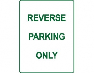 SIGN REVERSE PARKING ONLY 300 X 450 METAL