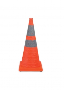 TRAFFIC CONE COLLAPSIBLE 720MM ORANGE WITH REFLECTIVE - BTC720C