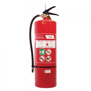 FIRE EXTINGUISHER 9KG AIR WATER WITH WALL BRACKET