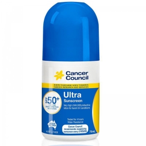 SUNSCREEN 75ML ROLL ON CANCER COUNCIL 50+