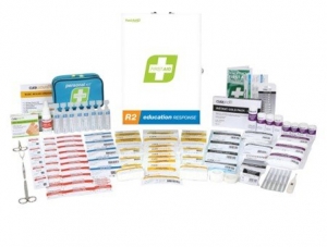 R2 EDUCATION RESPONSE FIRST AID KIT, METAL WALL CABINET