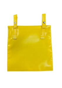 VINYL POUCH FOR A4 FOLDER YELLOW - WIDE
